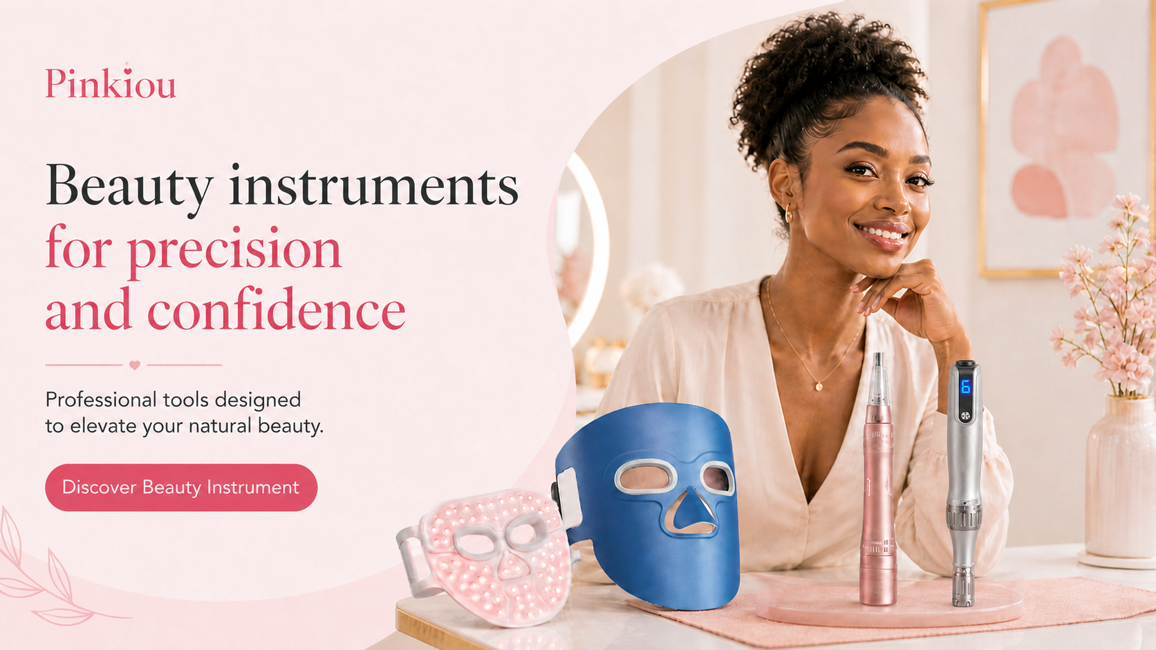 Pinkiou Beauty Instrument Banner