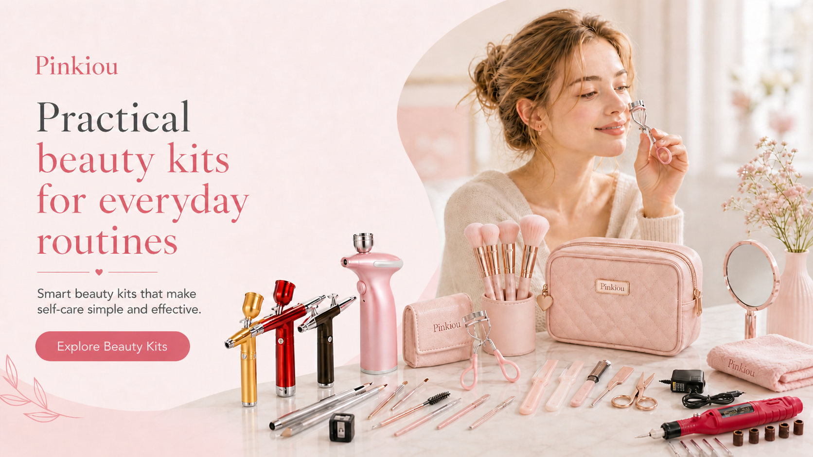 Pinkiou Beauty Tools Banner