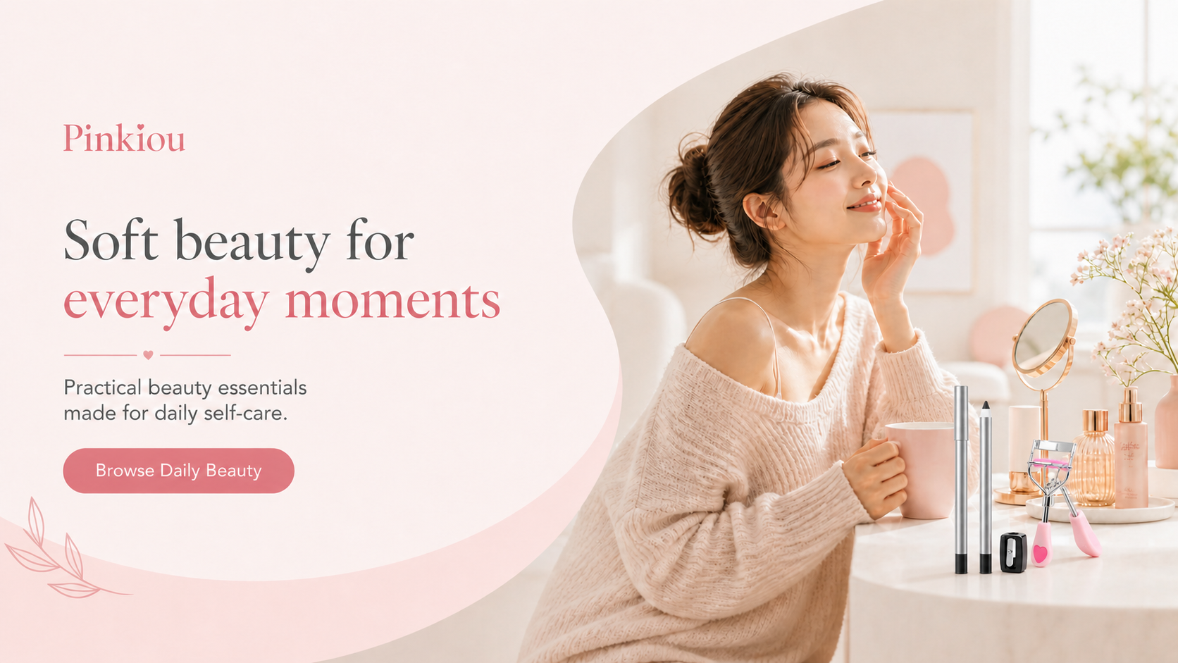 Pinkiou Daily Beauty Banner