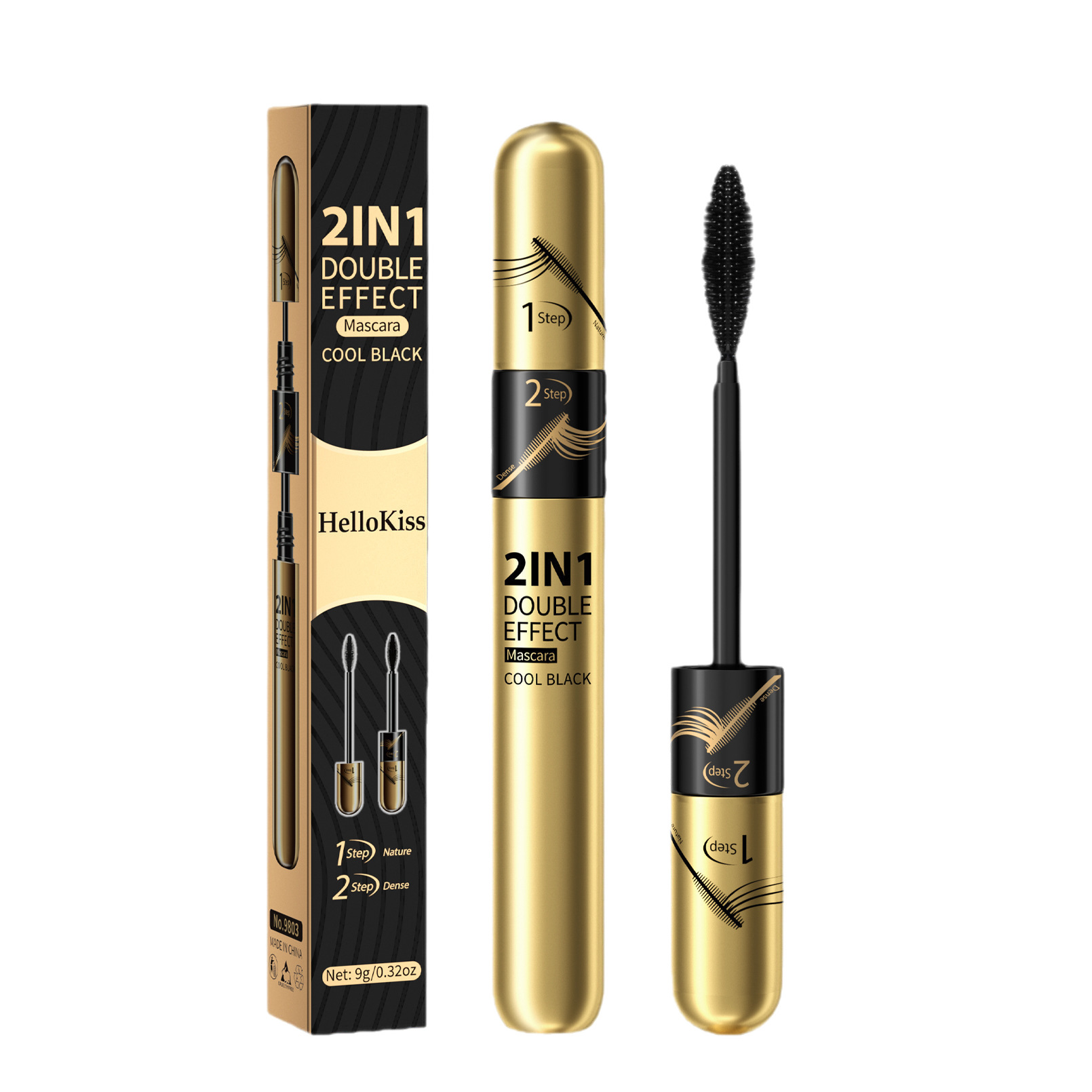 Pinkiou 2 in 1 Double Effect Mascara