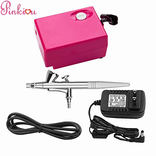 anybody need use airbrush makeup kit? 1.1.2Airbrush-Makeup-Set-with-Mini-Compressor-Pinkiou-04mm-Needle-Air-Brush-Nail-kit-SP16-RED-0-0