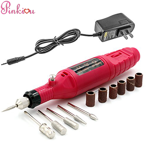 Pinkiou Pen Shape Electric Nail Drill Manicure Filer Kit Nail Polish Machine Set With 6 Acrylic Gel Remover Pedicure Tools Nail Art Pinkiou A Airbrush Makeup Permanent Microblading Brow Brand