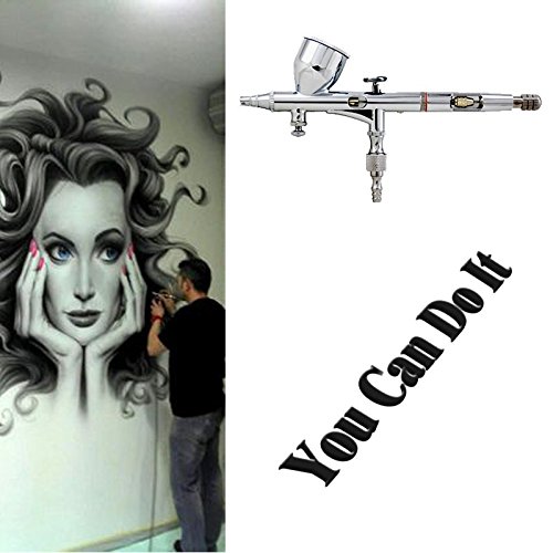 Single Action Airbrush Air Brush Paint Spray Gun Kit Tattoo - Temu