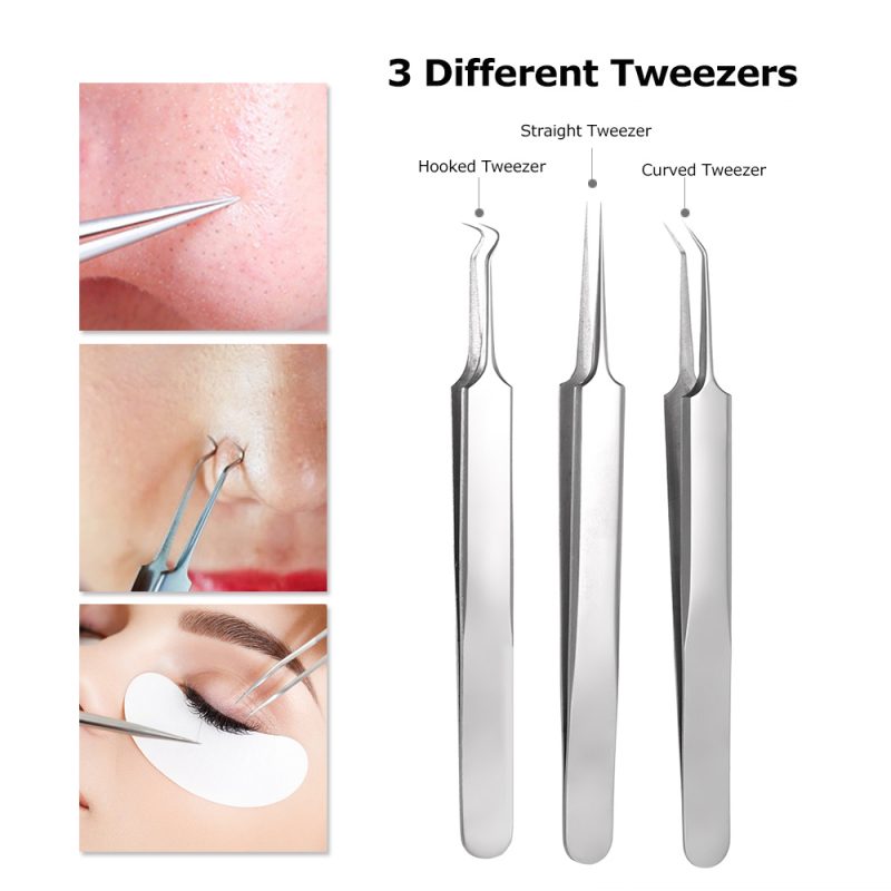 blackhead removal with tweezers
