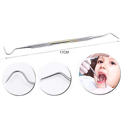 Dental-Hygiene-Kit-Pinkiou-Dental-Tools-Set-Stainless-Steel-Dentist-Use-Dental-Pick-Floss-Gum-Tools-Stainless-Steel-Tarter-Scraper-Tooth-Pick-Dental-Scaler-and-Tweezers-Oral-Mirror-Probe-Tool-0-0