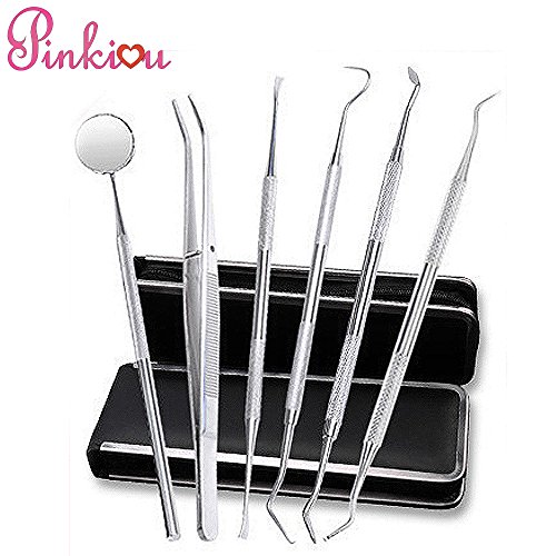 Professional Grade Stainless Steel Dental Tools, Picks, Scalers