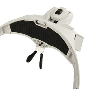 Magnifier-Headband-with-LED-Pinkiou-Magnifying-Glasses-for-Close-Work-Lighted-headset-5-Detachable-Lenses-10X-15X-20X-25X-35X-for-Makeup-DentistTattoo-Hobby-Reading-0-2