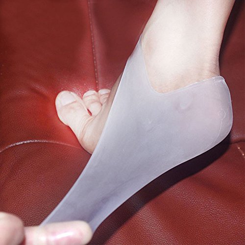 Pinkiou-Heel-Protector-sleeve-unisex-Silicone-moisturizing-heel-sock-cracked-Skin-pain-relieve-pedicure-0-2