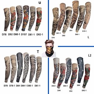 Pinkiou-Temporary-Tattoo-Fake-Arm-Sleeves-Outdoor-Sun-Protective-Cover-Body-Art-Arm-Accessories-1pcs-Windproof-Mask-6-pcs-Tattoo-Sleeves-0