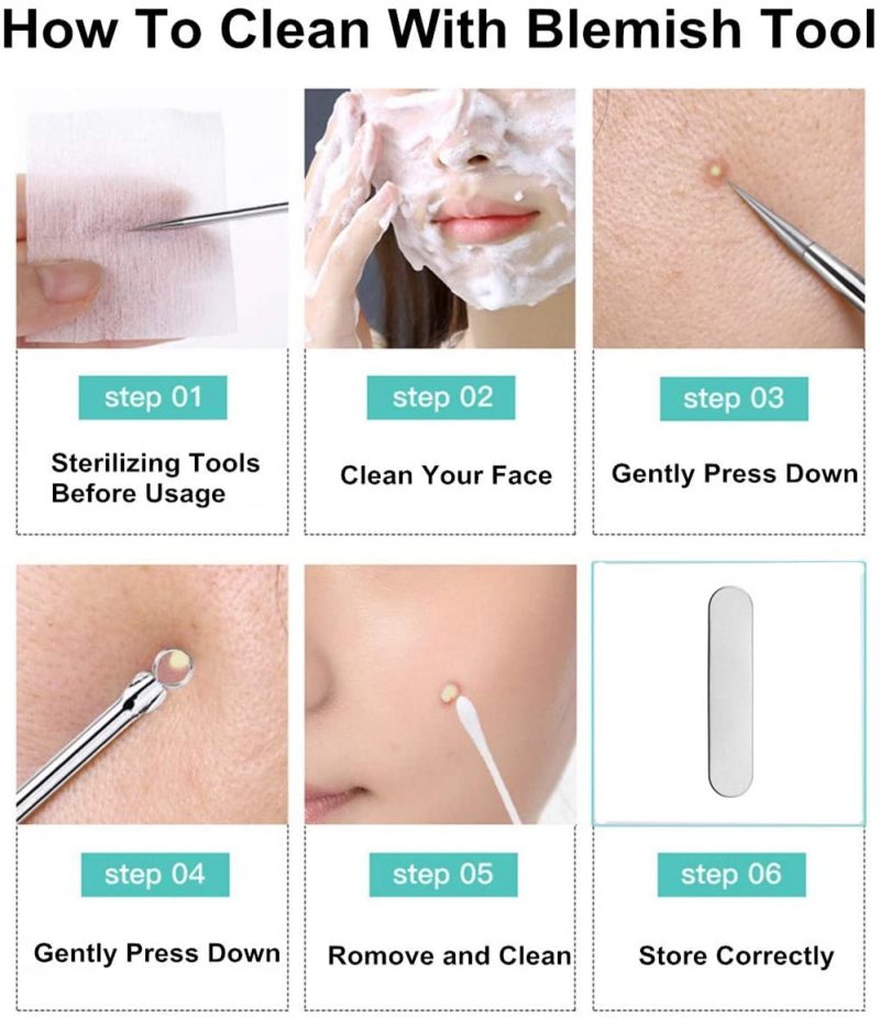 how to clean with blemish tool
