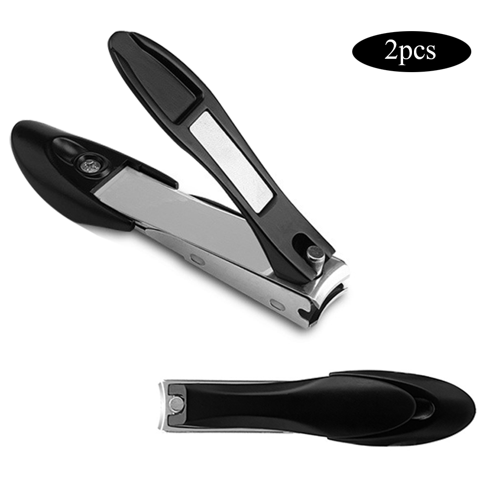 Durable Stainless Steel Nail Clippers With Catcher For Thick Nails