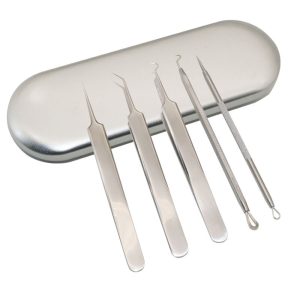 Acne Needle Kit Curved Blackhead Remover Tweezers
