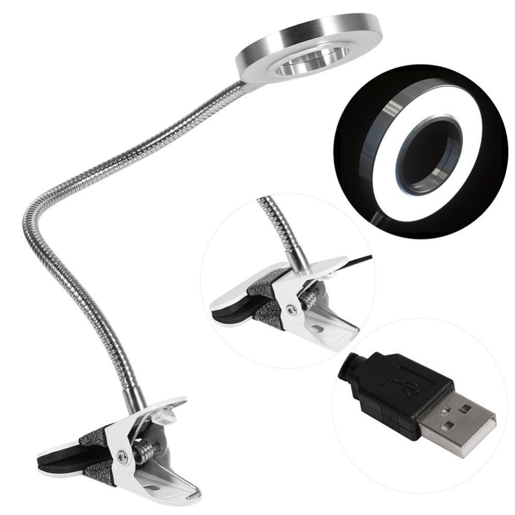 Desk Lamp Clip Pinkiou Microblading USB Light Lamp Portable LED Clip