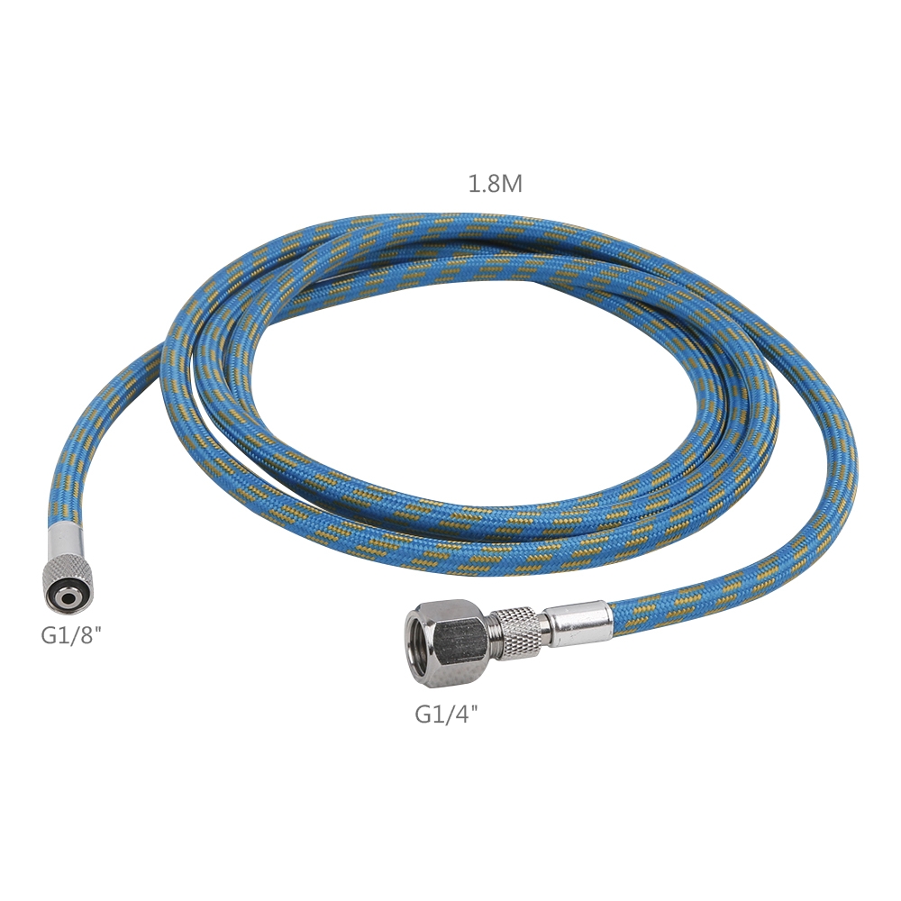Cikuso 180cm Connector Rubber Nylon Airbrush Hose for Airbrush Air Compressor Connecting V5G3 