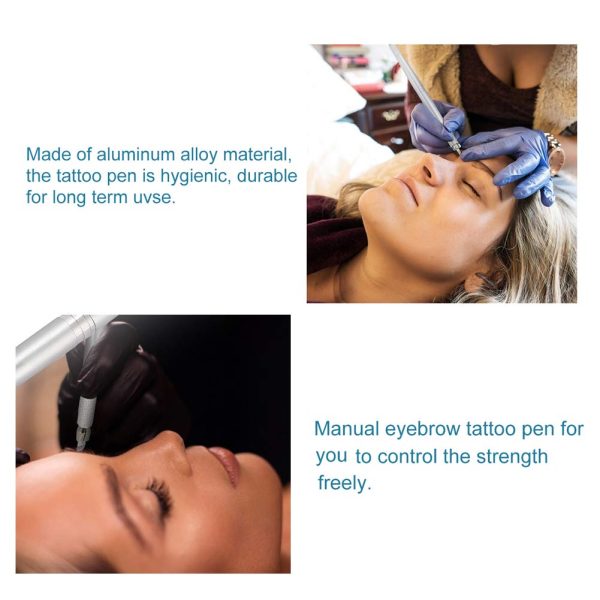Pinkiou Microblading Pen with needles Permanent Makeup Pen for Manual ...