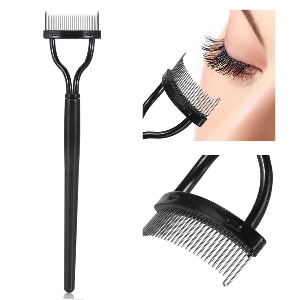 Pinkiou Eyelash Curler With Brush Mascara Muffle False Eyelashes Accessory Best Professional Tool for Lashes Curls Without for Daily Makeup - Image 6