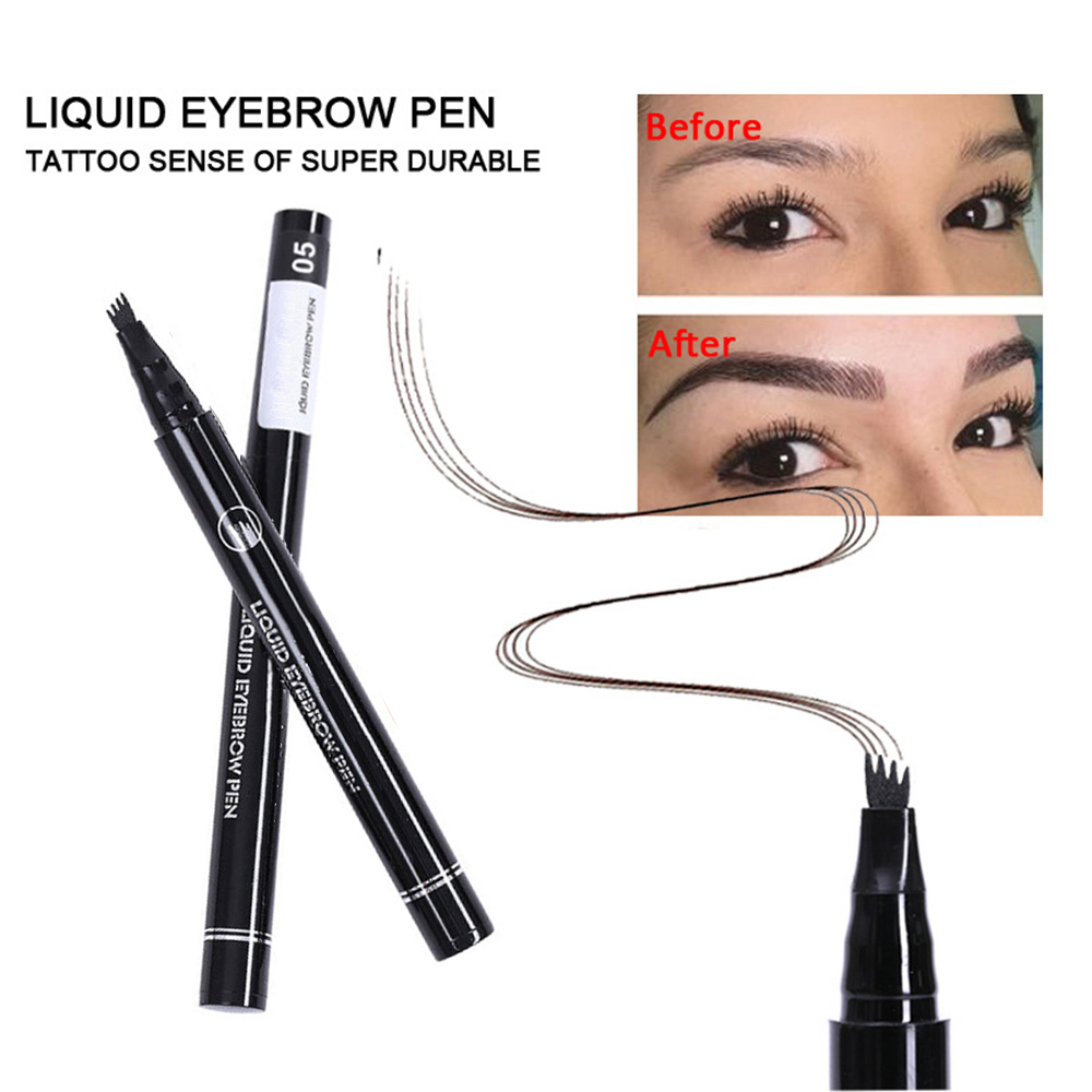 Stamens Eyebrow Pen,Microblading Eyebrow Tattoo Pen Fine Sketch Liquid Eyebrow  Pen Waterproof Eye Brow Pencil(Dark Brown) - Walmart.com