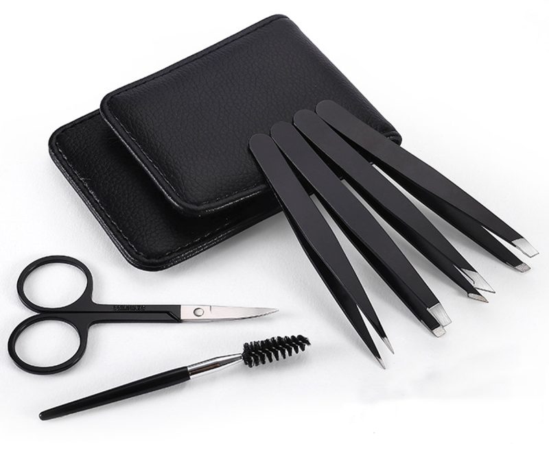 eyebrow tweezers with case