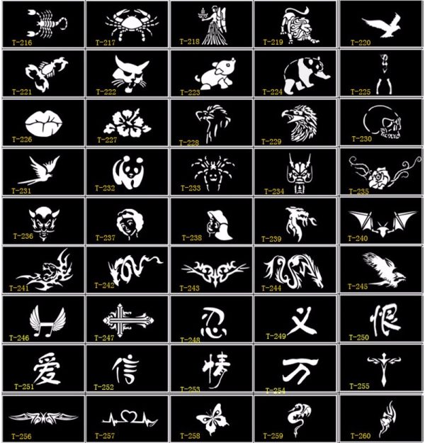 tribal airbrush stencils