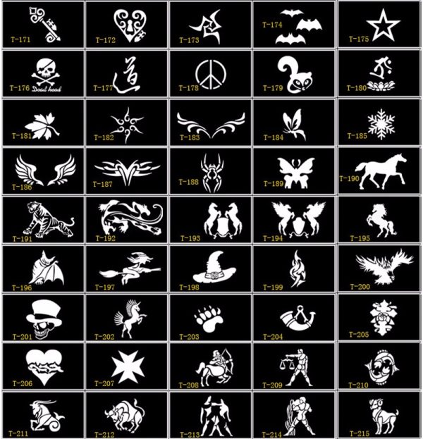 tribal airbrush stencils