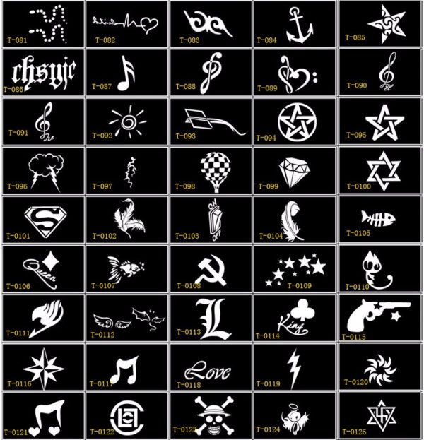 tribal airbrush stencils