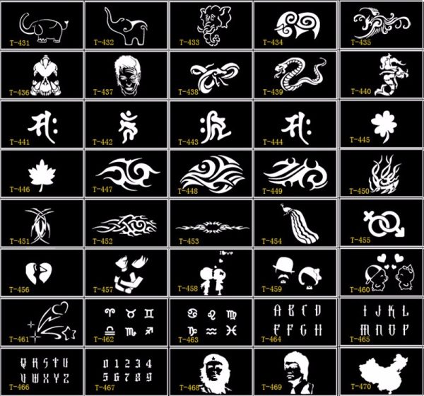 tribal airbrush stencils