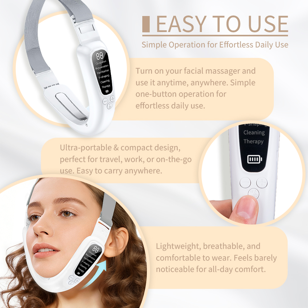 PINKIOU Electric Jawline Shaper & Double Chin Reducer - Image 6