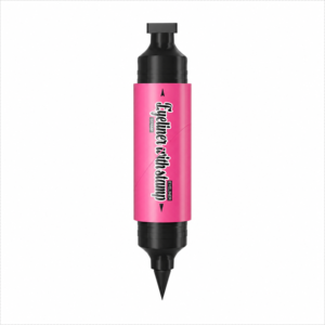Pinkiou Eyeliner with Stamp – Perfect Wing Every Time | 2-in-1 Waterproof Longwear Eyeliner Pen