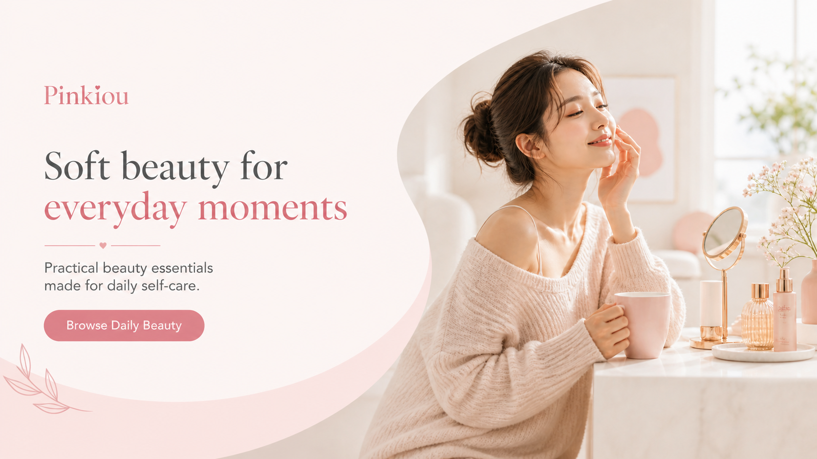 Pinkiou Daily Beauty Banner