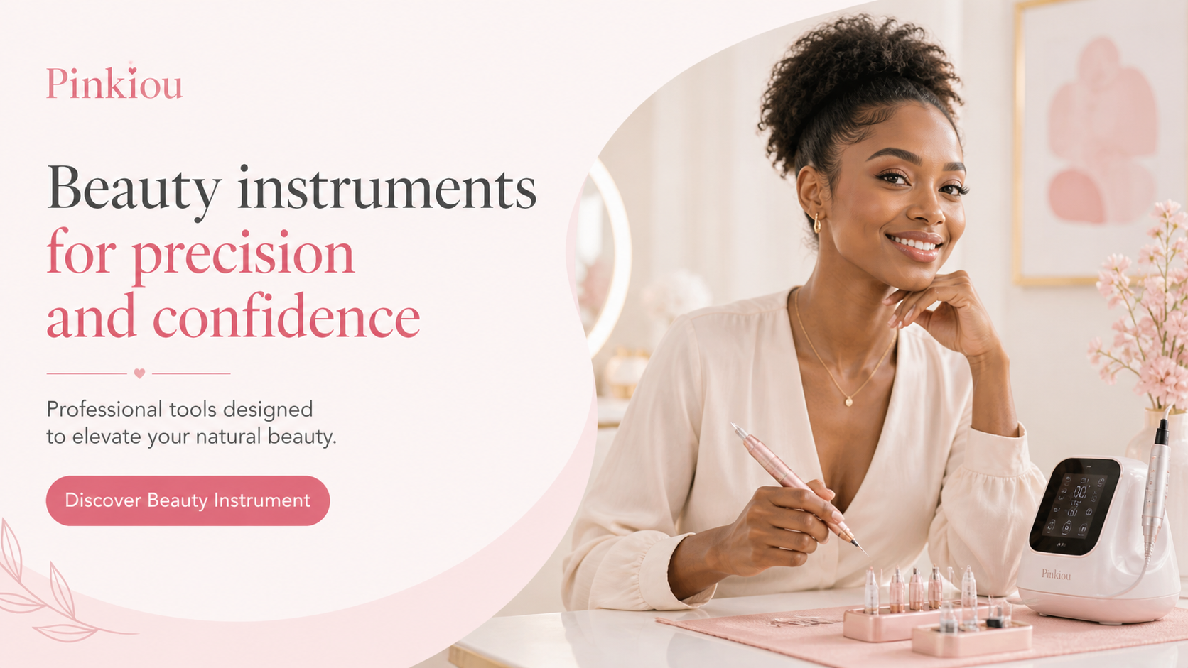 Pinkiou Beauty Instrument Banner
