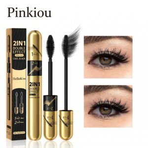 Pinkiou 2-in-1 Double Effect Mascara | Long-Lasting Waterproof Lengthening & Volumizing Mascara