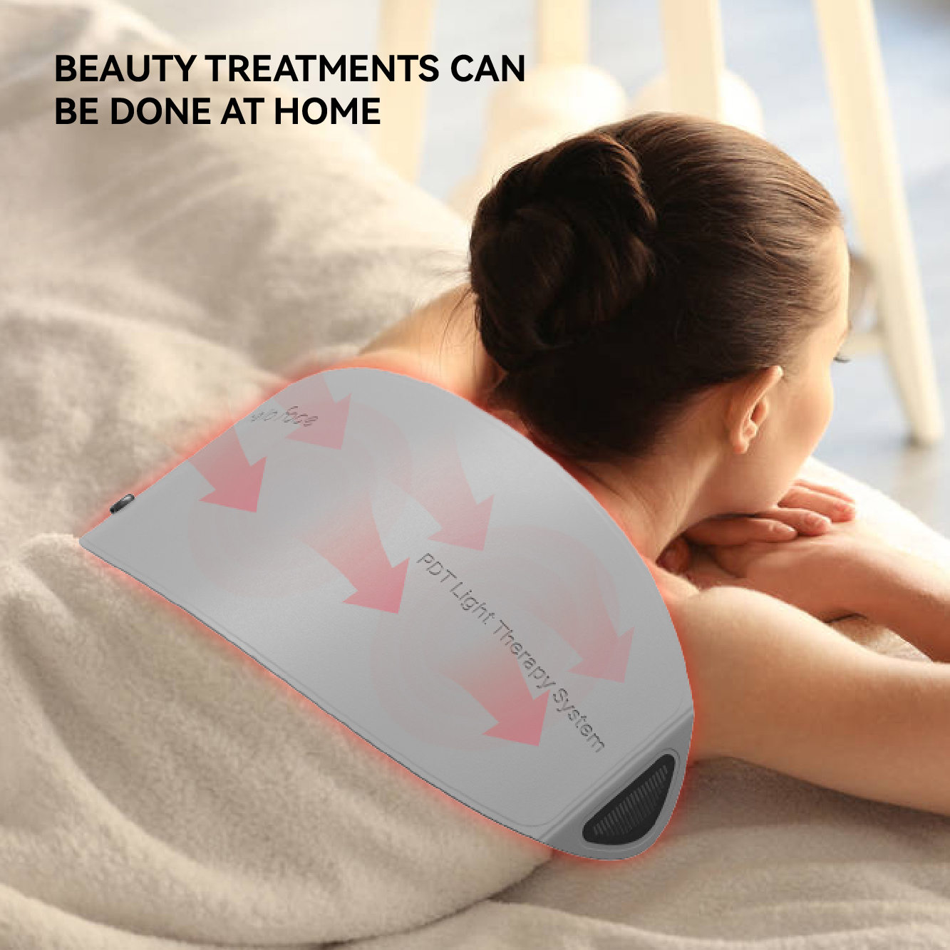 Red Light Therapy for Face and Neck, Flexible LED Light Therapy Panel with 720 LEDs, 4 Light Modes Red 630nm, 850nm Near Infrared, Blue & Amber, Facial Skin Care Device for Face, Neck, Chest & Body - Image 7