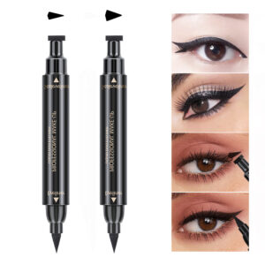 Pinkiou Eyeliner Stamp 2 Pens Winged liquid eyeliner, Eyeliner Stamp Wingliner Perfect Easy Cat Eye Stamp Wing Eyeliner Stamp Tool, Liquid Eye Liner, Waterproof & Smudgeproof
